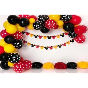 Kate Backdrop 5 x 7 Fabric Photography Background Mickey Mouse Easy Wrinkle Free